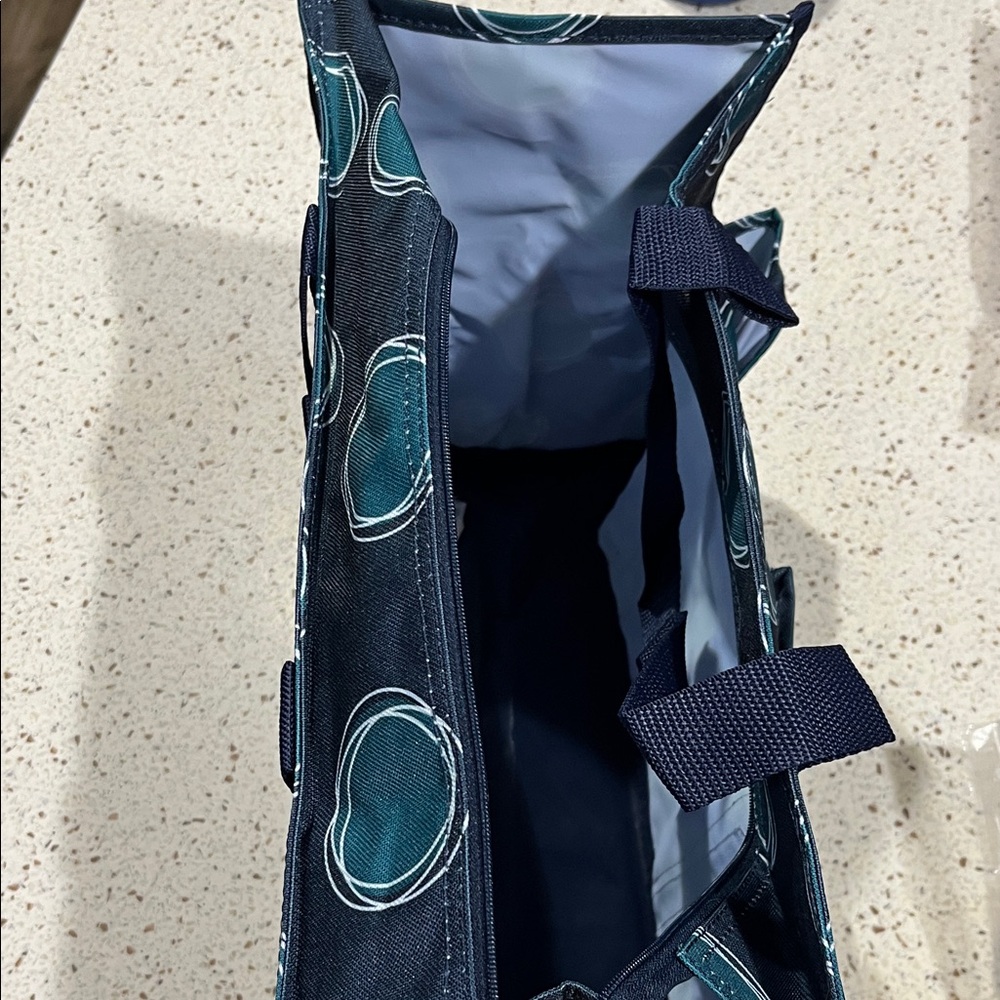Thirty-One La-Di-Dot Zip-Top Organizing Utility tote - Picture 4 of 12